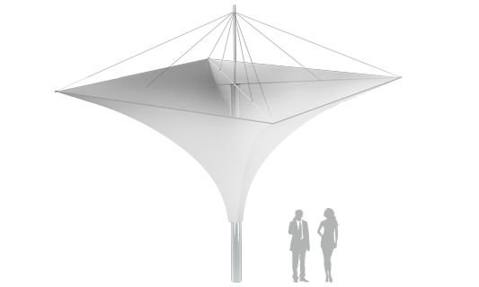 Модель Membrane Umbrella 49м2